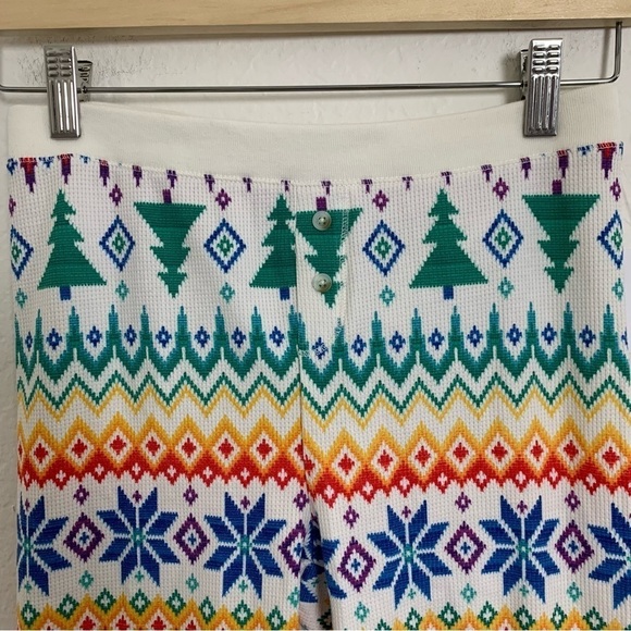 NWT Old Navy Colorful Pajama Bottoms Pants Winter Christmas Holidays Rainbow - Picture 6 of 11